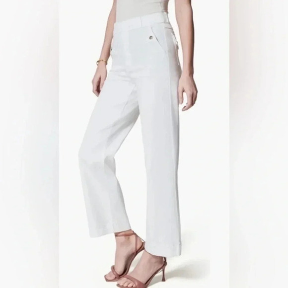 SPANX Stretch Twill Wide Leg Small B2009 - Picture 1 of 5